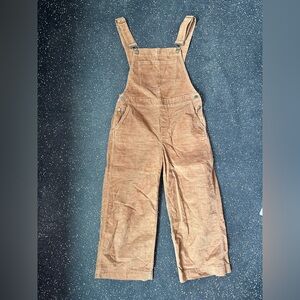 Toad & Co. Women's Brown Corduroy Cropped Overalls